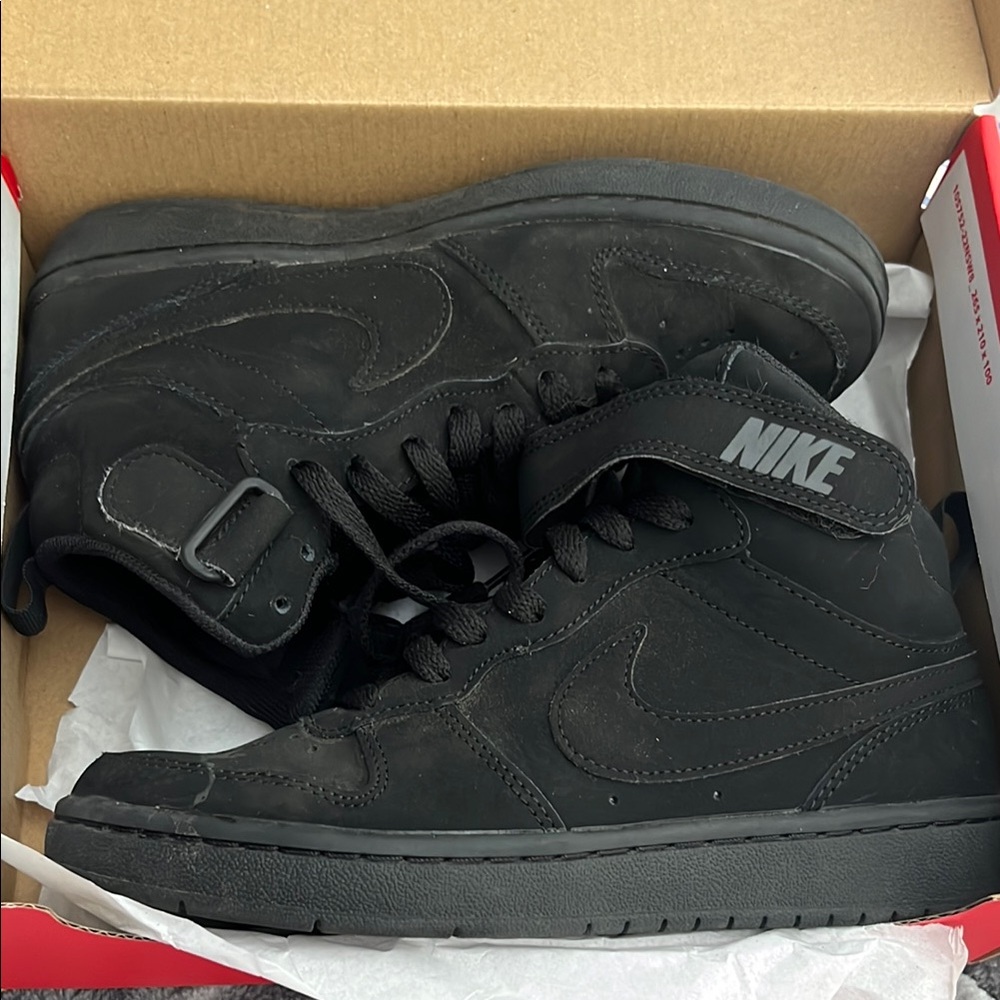 Nike Kids Black Mid-Top Sneakers